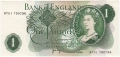 Bank Of England 1 Pound Notes Portrait 1 Pound, MS--